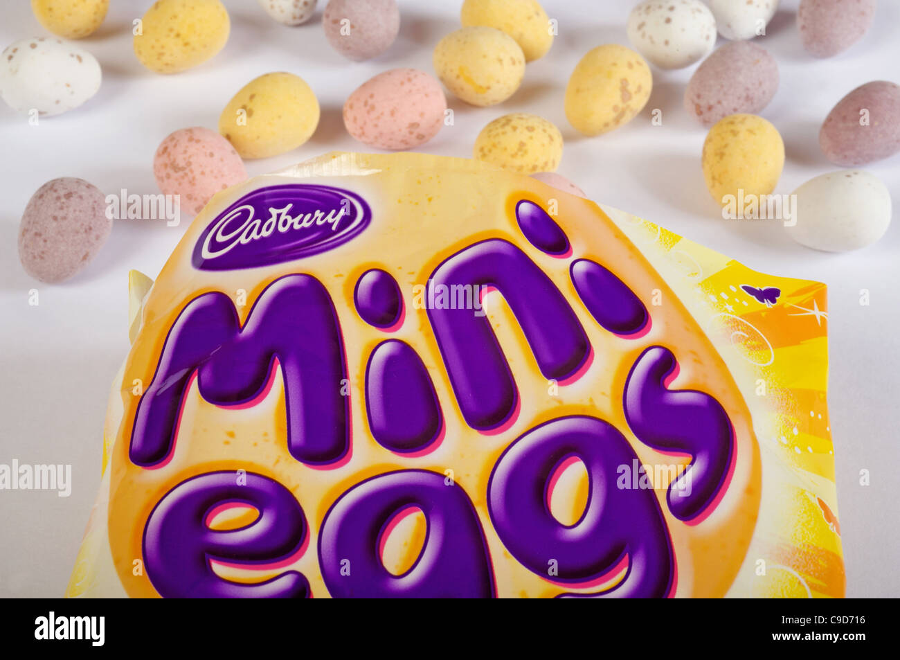 Cadbury Schokolade Mini Eiern Stockfoto