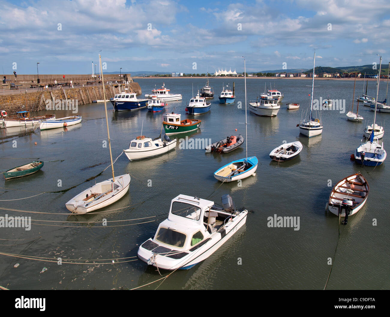 Hafen von Minehead, Somerset, Großbritannien Stockfoto