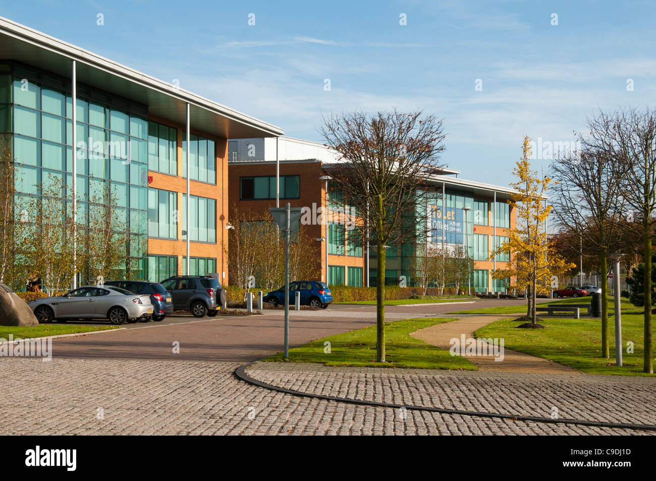 Büro Gebäude, Central Business Park, Newton Heath, Manchester, England, UK. Architekten: Aedas, 2011. Stockfoto