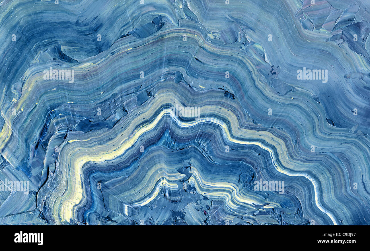 abstrakte Decoratove Hintergrund mit Ölfarbe grundiert Stockfoto