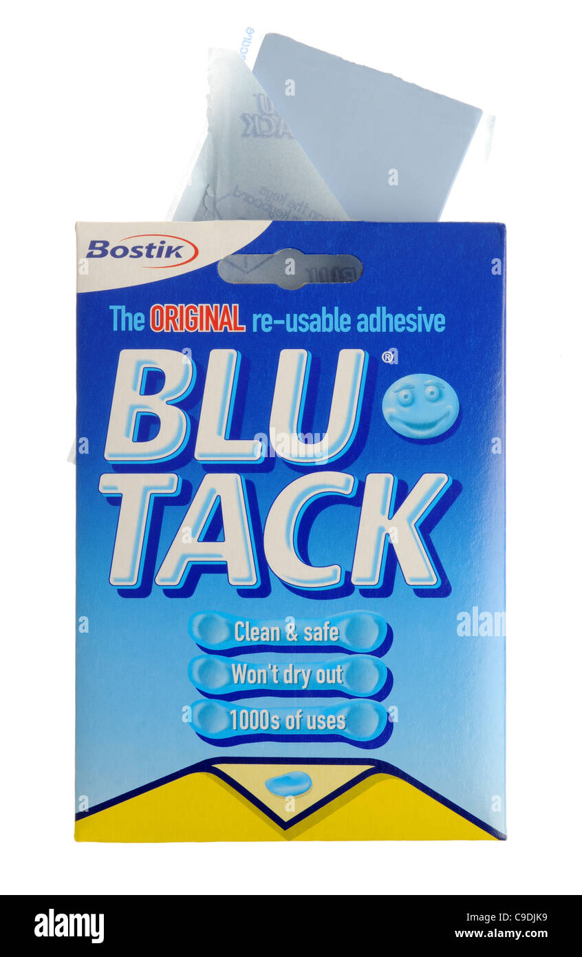 Blu-Tack Stockfoto