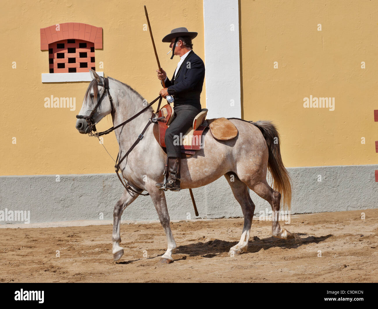 Vila Franca de Xira Portugal Pferd Festival cowboy Stockfoto