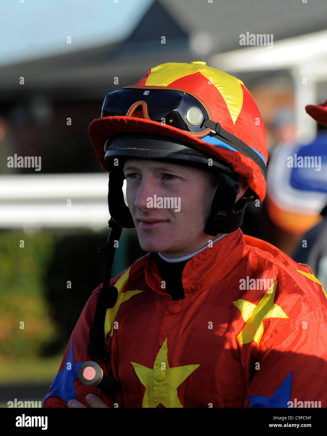 WILLIAM CARSON JOCKEY SOUTHWELL RACECOURSE SOUTHWELL ENGLAND 13. Dezember 2011 Stockfoto