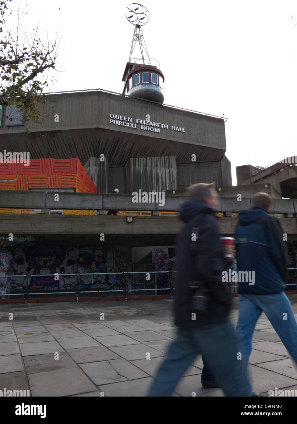 Schiff-Hotel am Dach der Queen Elizabeth Concert Hall im Londoner Southbank Centre Stockfoto