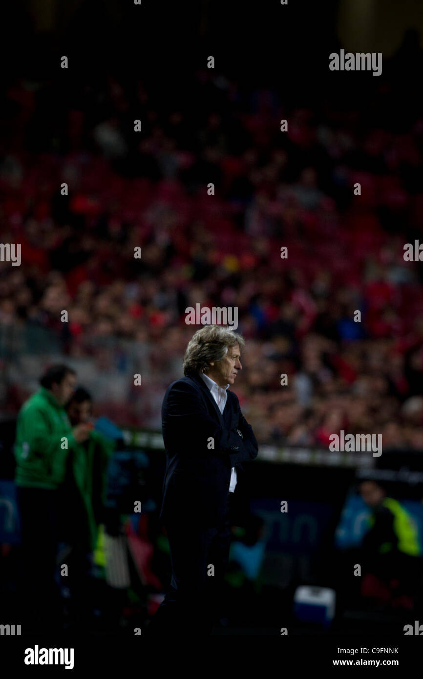 Portugal Liga Zon Sagres 13. Runde - SL Benfica (SLB) x Rio Ave FC (RAFC) Jorge Jesus SL Benfica Coach Stockfoto