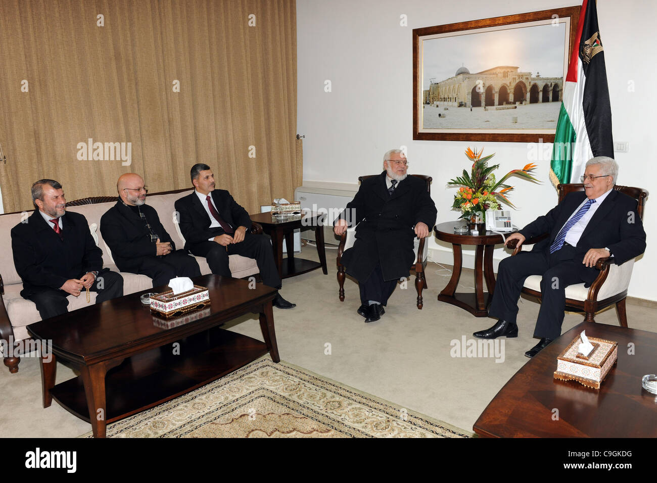 26. Dezember 2011 empfängt Ramallah, Westjordanland, Palästinensische