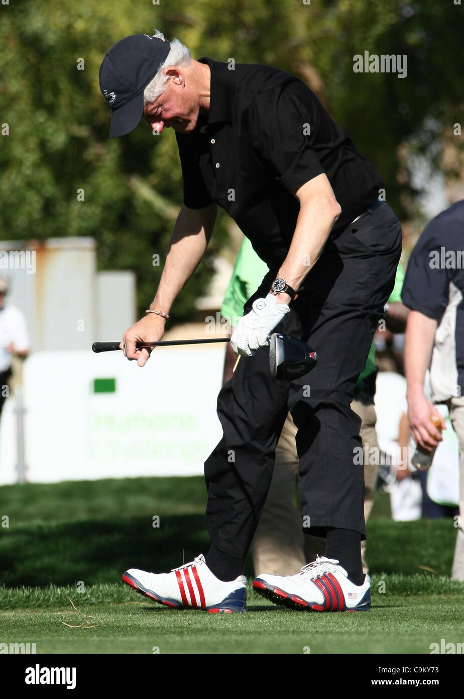 BILL CLINTON HUMANA Herausforderung Profi bin LA QUINTA, Kalifornien USA 21. Januar 2012 Stockfoto