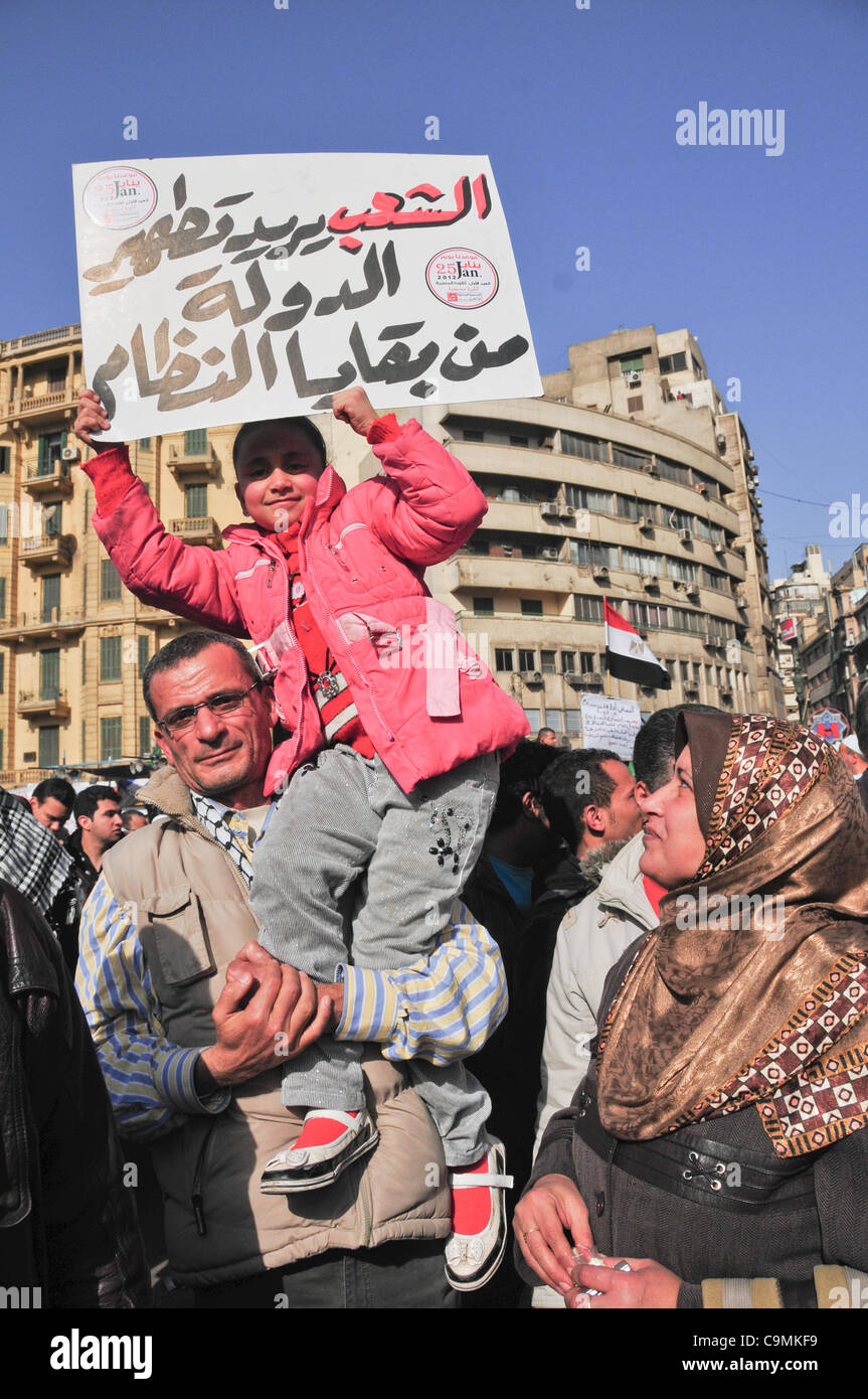 ersten Jahrestag der ägyptischen Revolution, 25. Januar 2012 Stockfoto
