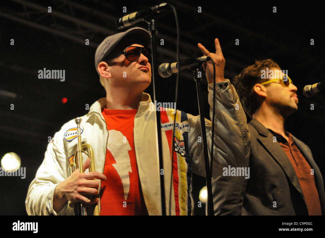 Reel Big Fish durchführen in der O2 Academy, Liverpool, UK, 03.02.12 Stockfoto