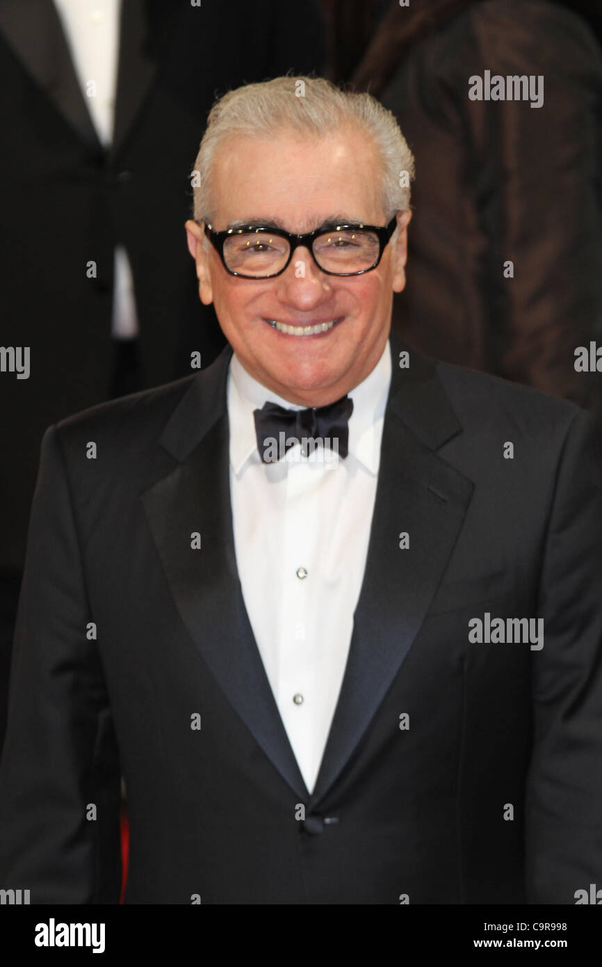 London, UK, 12/02/2012 Martin Scorsese kommt für die Orange British Academy Film Awards (BAFTAS) Royal Opera House, Covent Garden, in London Stockfoto