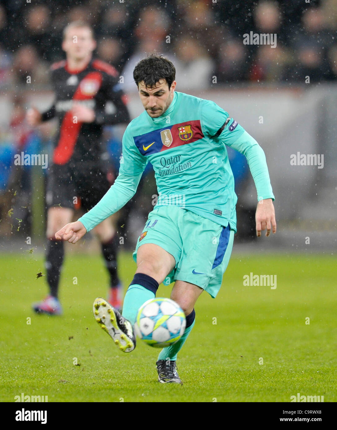 Fußball, UEFA Champions League, Leverkusen gegen FC Barcelona 1:3---Cesc Fabregas (Barcelona) Stockfoto
