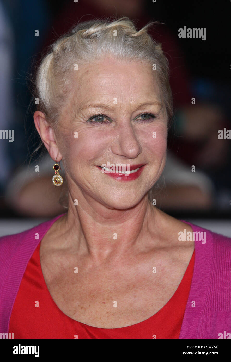 HELEN MIRREN JOHN CARTER. Welt PREMIERE DOWNTOWN LOS ANGELES Kalifornien USA 22. Februar 2012 Stockfoto