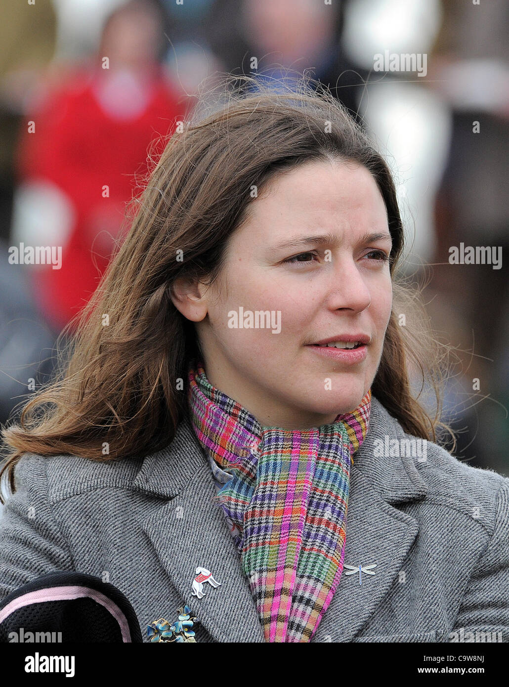 ROSE DOBBIN TRAINER WETHERBY Rennbahn WETHERBY ENGLAND 21. Februar 2012 Stockfoto