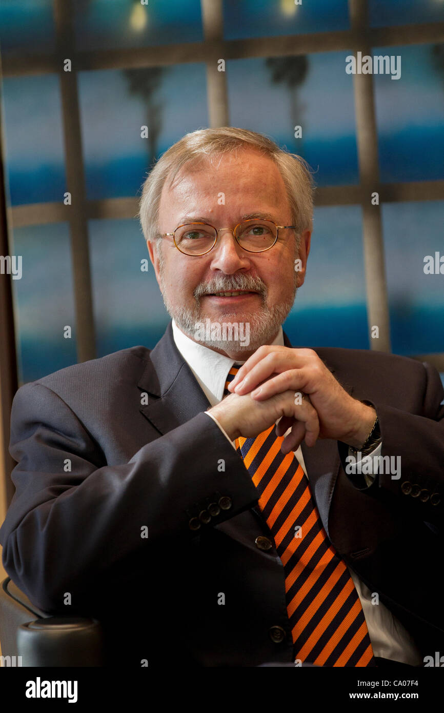 Werner Hoyer werden dem siebten Präsidenten der EIB, seit der Gründung im Jahr 1958. Stockfoto
