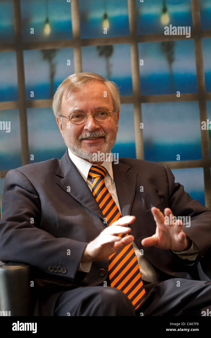 Werner Hoyer werden dem siebten Präsidenten der EIB, seit der Gründung im Jahr 1958. Stockfoto