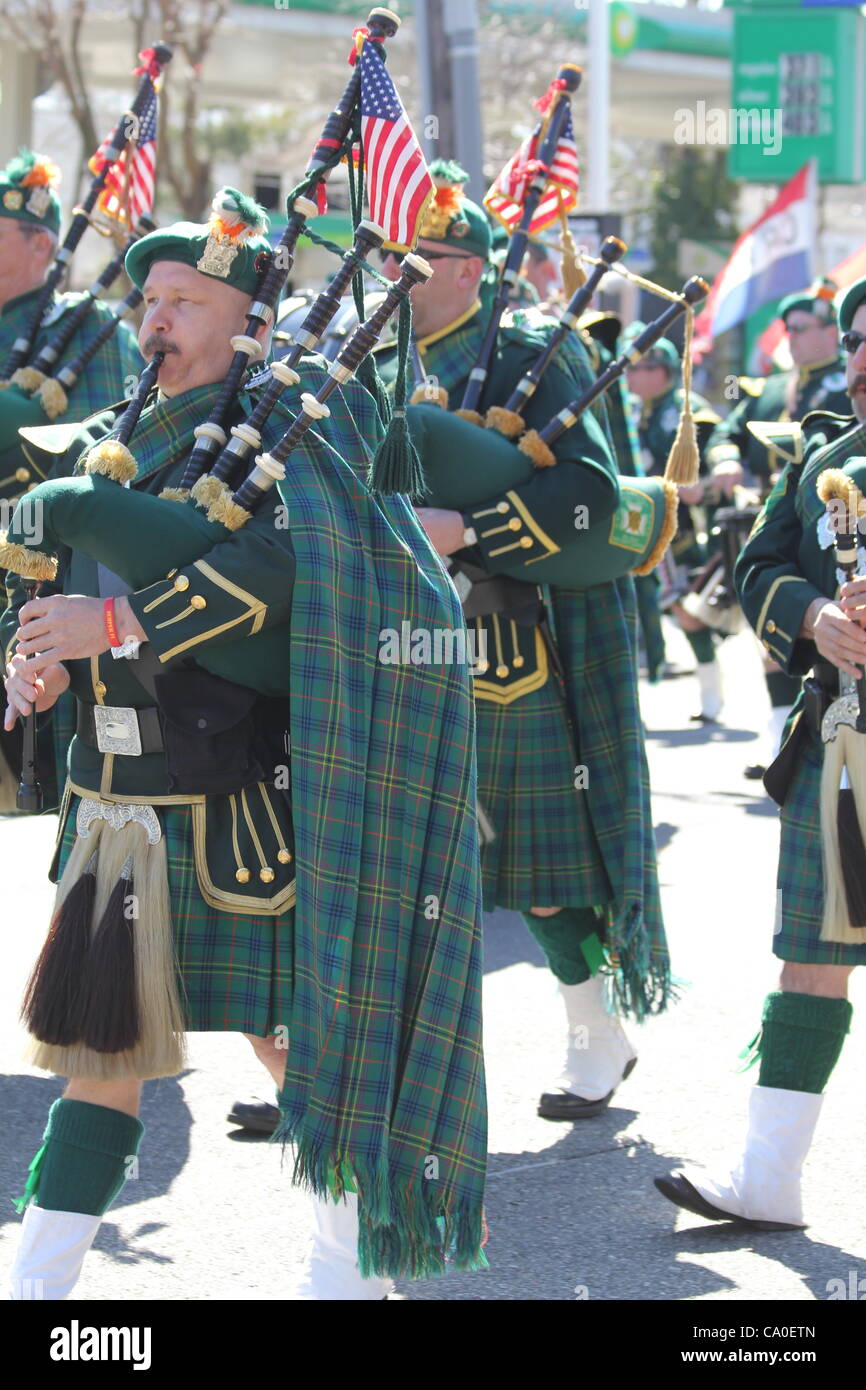 St. Patrick es Tag 2012 West Orange, New Jersey USA 11. März 2012 Stockfoto