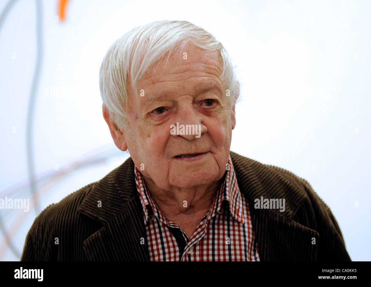 Ausstellung mit Werken von Karel Malich stattfinden in Galerie Zdenek Sklenar in Prag, Tschechische Republik, 13. März 2012. (CTK Foto/Michal Krumphanzl) Stockfoto