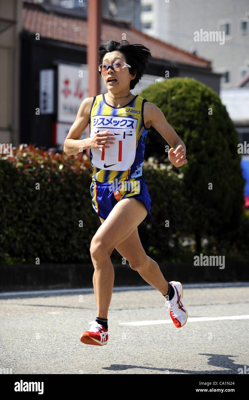 Mizuki Noguchi (JPN), 11. März 2012 - Marathon: Nagoya Frauen Marathon 2012 in Nagoya, Aichi, Japan. (Foto von UPP/AFLO) 40km Stockfoto