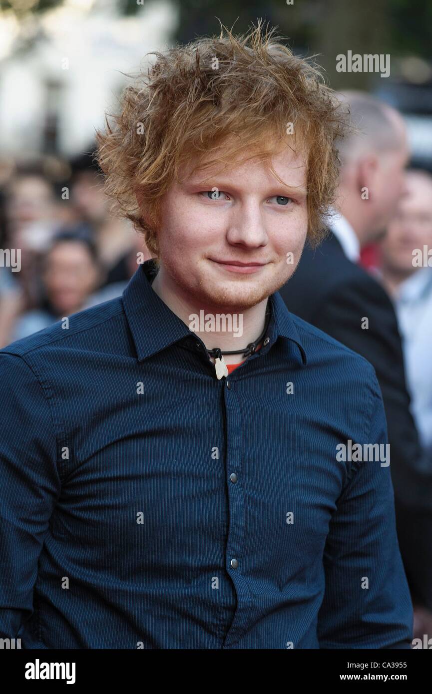 Ed Sheeran besucht die World Premiere von Ben Drew es redaktionelle Debüt Ill Herrenhäuser am 30.05.2012 in The Empire, Leicester Square, London. Personen im Bild: Ed Sheeran. Bild von Julie Edwards Stockfoto