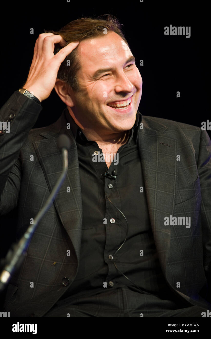 31. Mai 2012. Der Telegraph Hay Festival. Schauspieler, Komiker und Autor David Walliams anlässlich Hay Festival. Hay-on-Wye, Powys, Wales, UK Stockfoto