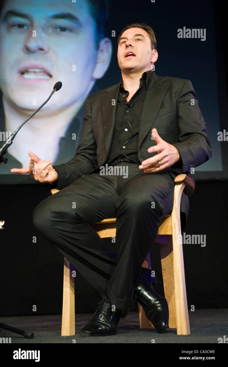 31. Mai 2012. Der Telegraph Hay Festival. Schauspieler, Komiker und Autor David Walliams anlässlich Hay Festival. Hay-on-Wye, Powys, Wales, UK Stockfoto