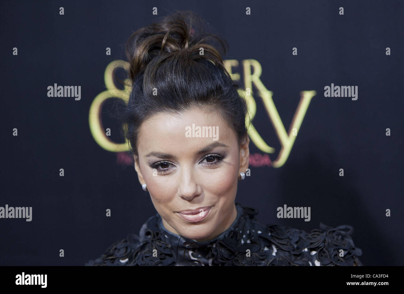 31. Mai 2012 - Los Angeles, Kalifornien, USA - Eva Longoria auf dem roten Teppich der Los Angeles premiere des Films, die '' für Greater Glory'' im AMPAS Theater in Beverly Hills, Kalifornien statt. Donnerstag, 31. Mai 2012. (Kredit-Bild: © Javier Rojas/Prensa Internacional/ZUMAPRESS.com) Stockfoto