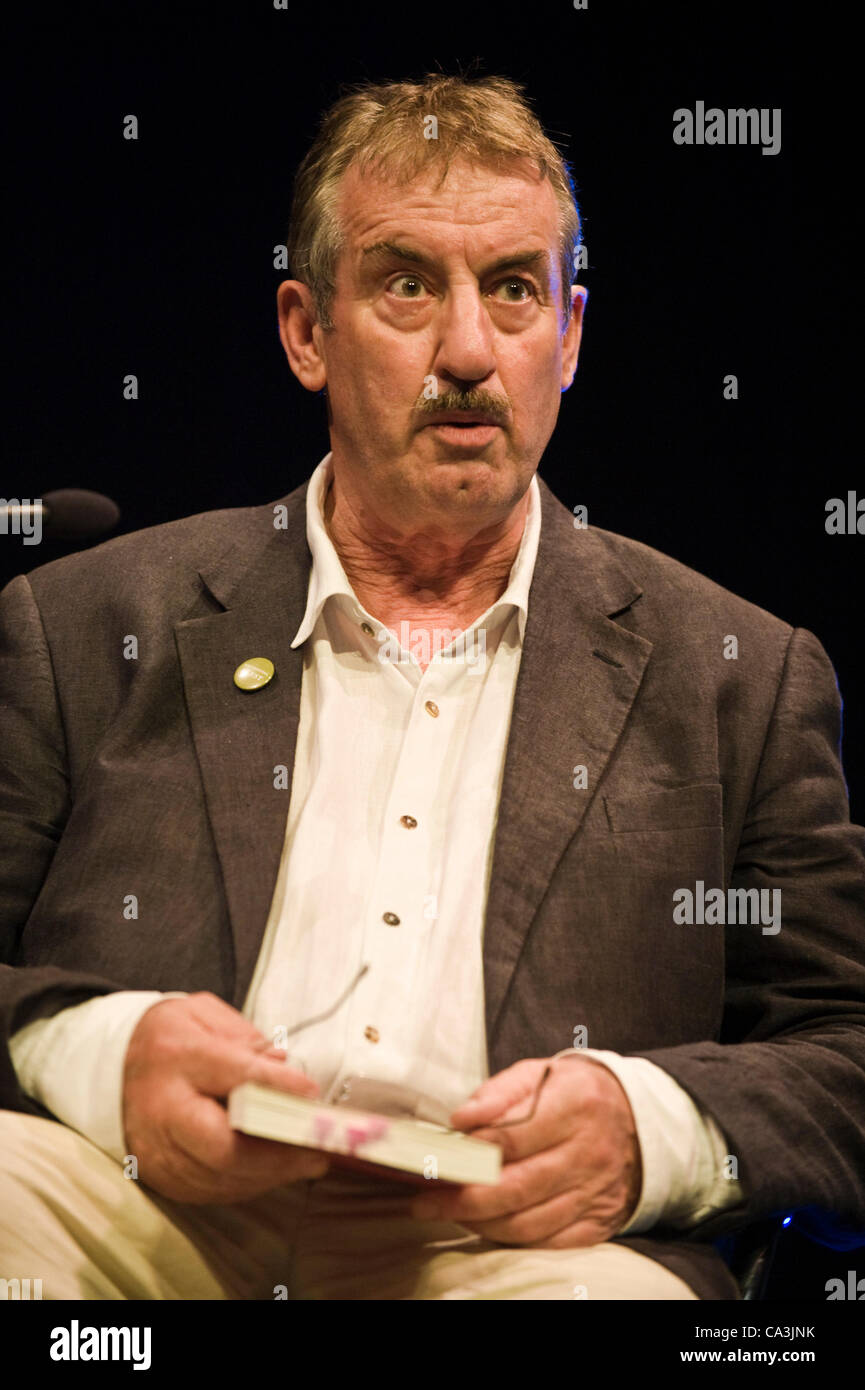 John Challis, Schauspieler, spricht über seine Memoiren "Als Boycie" The Telegraph Hay Festival, Hay-on-Wye, Powys, Wales, UK. Stockfoto