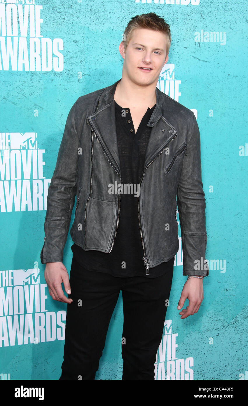 ALEXANDER LUDWIG DIE MTV MOVIE AWARDS 2012. Anreise-LOS ANGELES-Kalifornien-USA 3. Juni 2012 Stockfoto