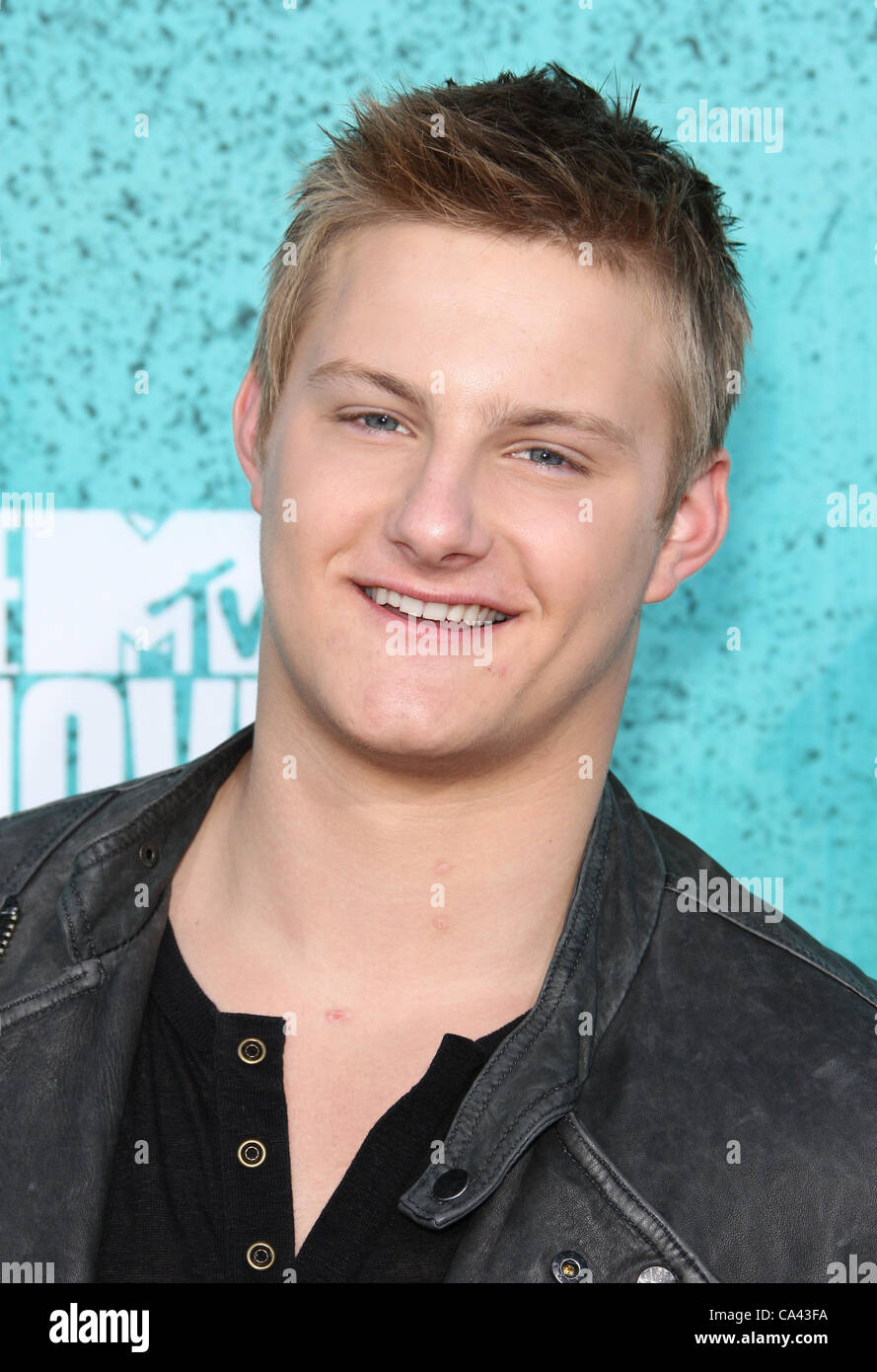 ALEXANDER LUDWIG DIE MTV MOVIE AWARDS 2012. Anreise-LOS ANGELES-Kalifornien-USA 3. Juni 2012 Stockfoto