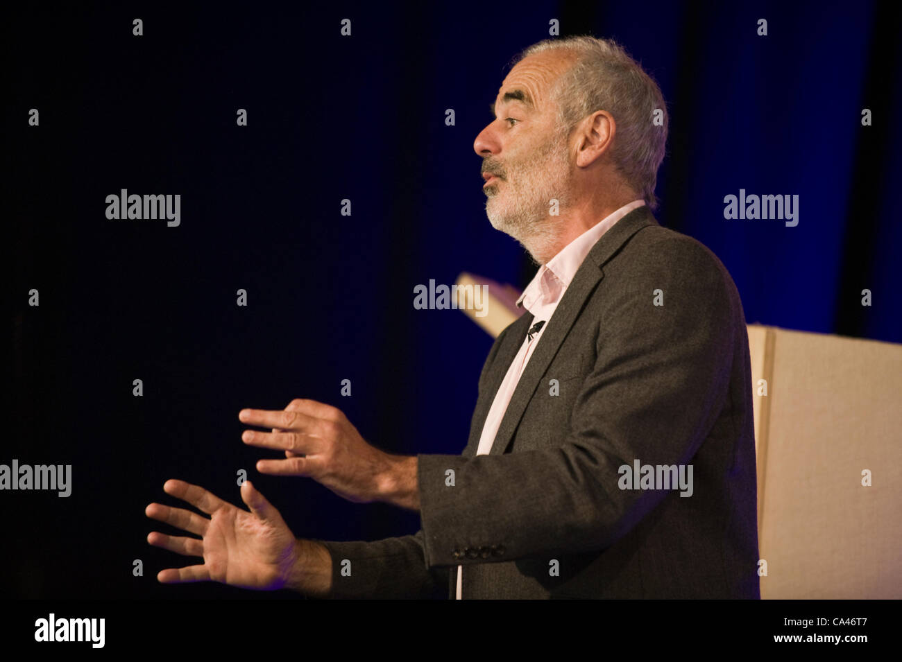 David Spiegelhalter, britischer Statistiker, Winton Professor für das öffentliche Verständnis von Risiko, anlässlich der Telegraph Hay Festival 2012, Hay-on-Wye, Powys, Wales, UK Stockfoto
