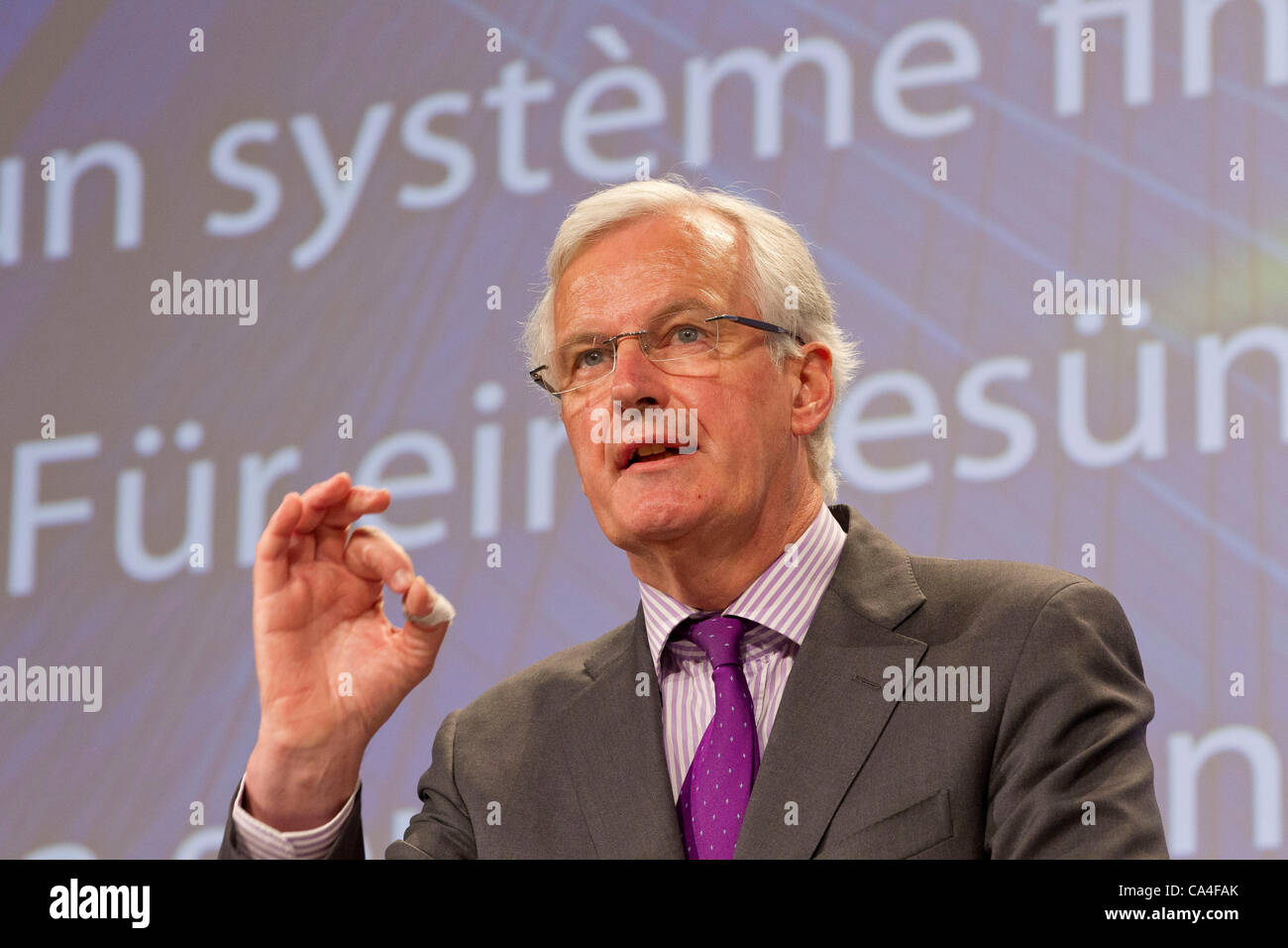 Michel Barnier Stockfoto