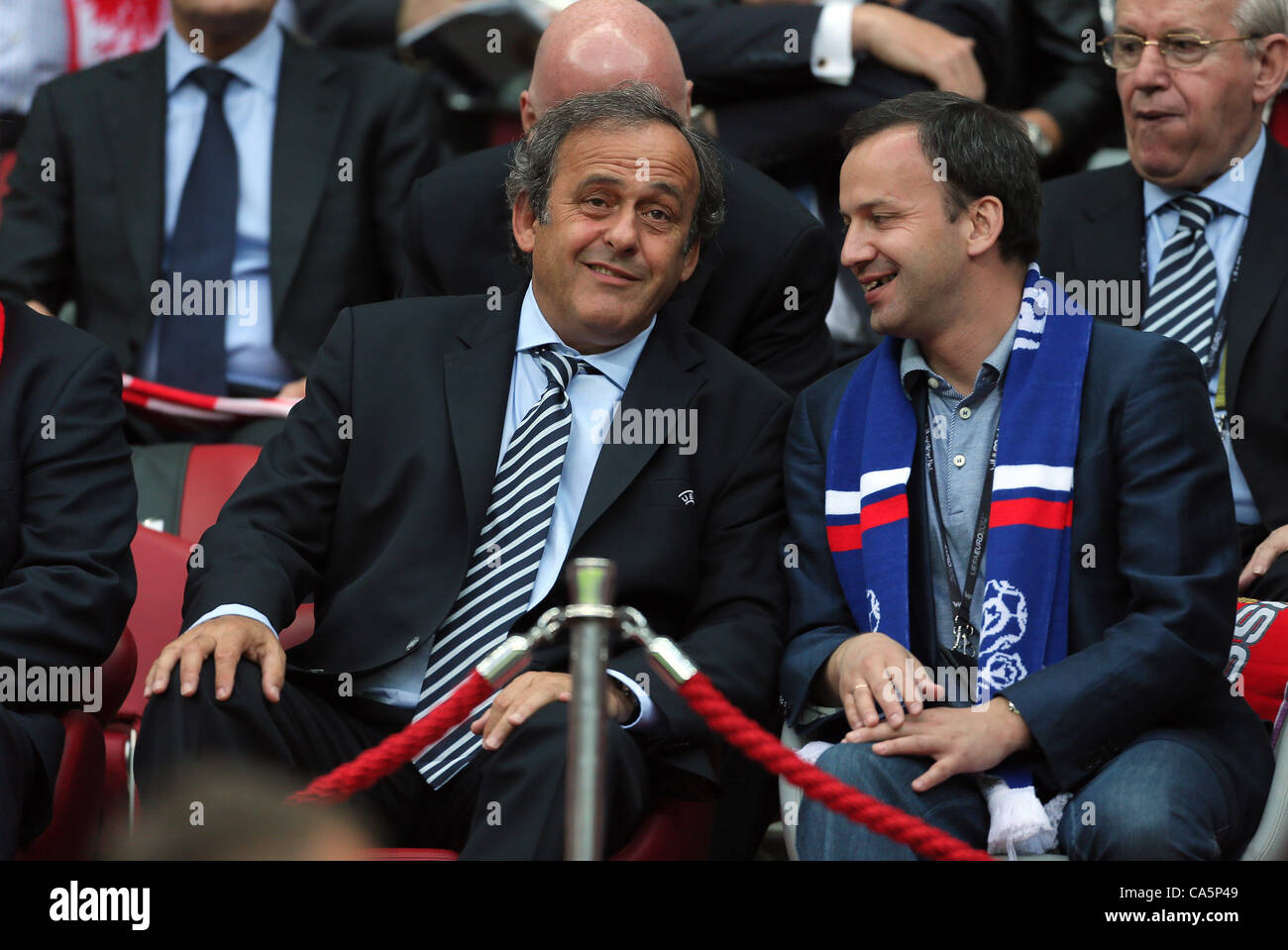 MICHEL PLATINI Polen V Russland Nationalstadion Warschau Polen 12. Juni 2012 Stockfoto