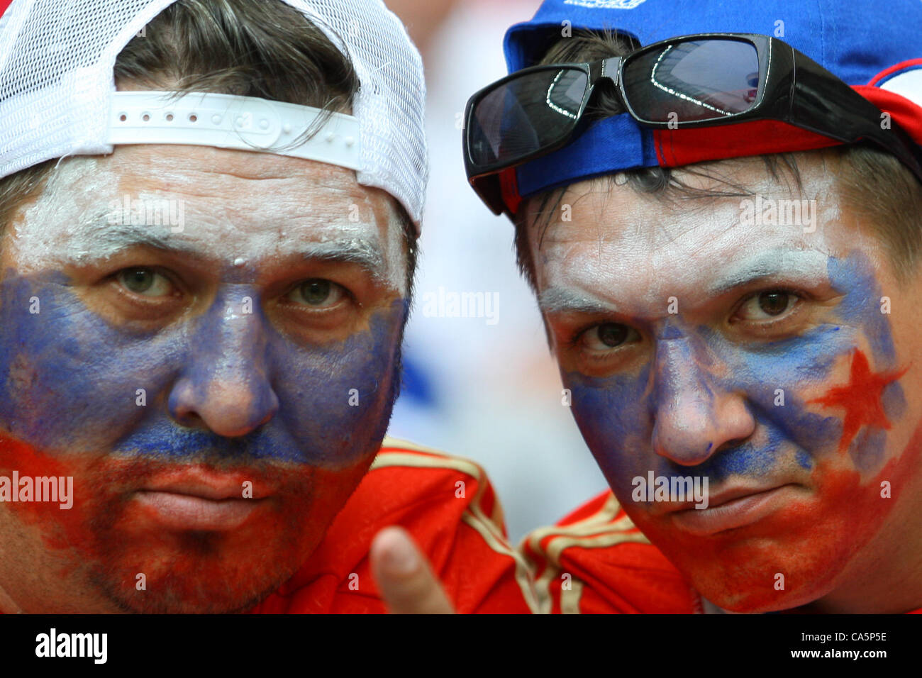 12.06.2012. Warschau Polen UEFA EM 2012 in Polen und der Ukraine Gruppe Bühne Polen Vs Russland Stockfoto