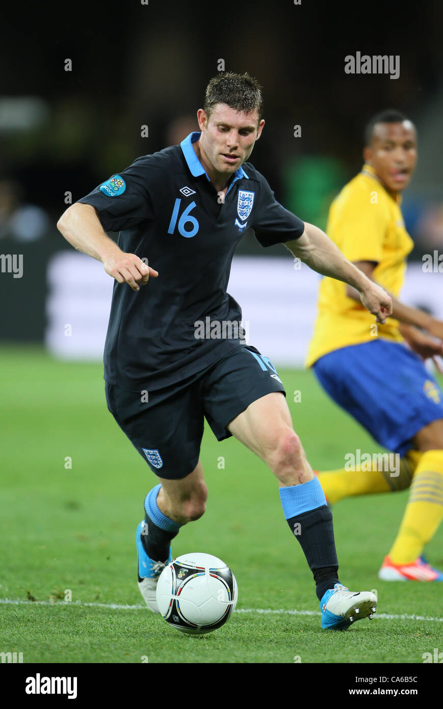 JAMES MILNER ENGLAND EURO 2012 Olympiastadion Charkow UKRAINE UKRAINE 15. Juni 2012 Stockfoto