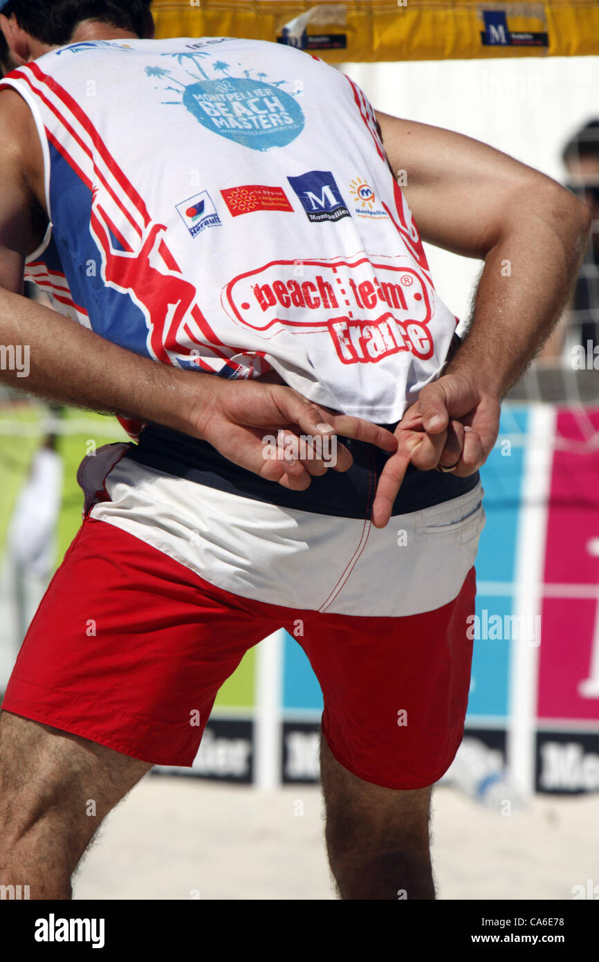 Montpellier Beach Masters in Port Marianne, 16. Juni 2012. Occitanie, Frankreich Stockfoto