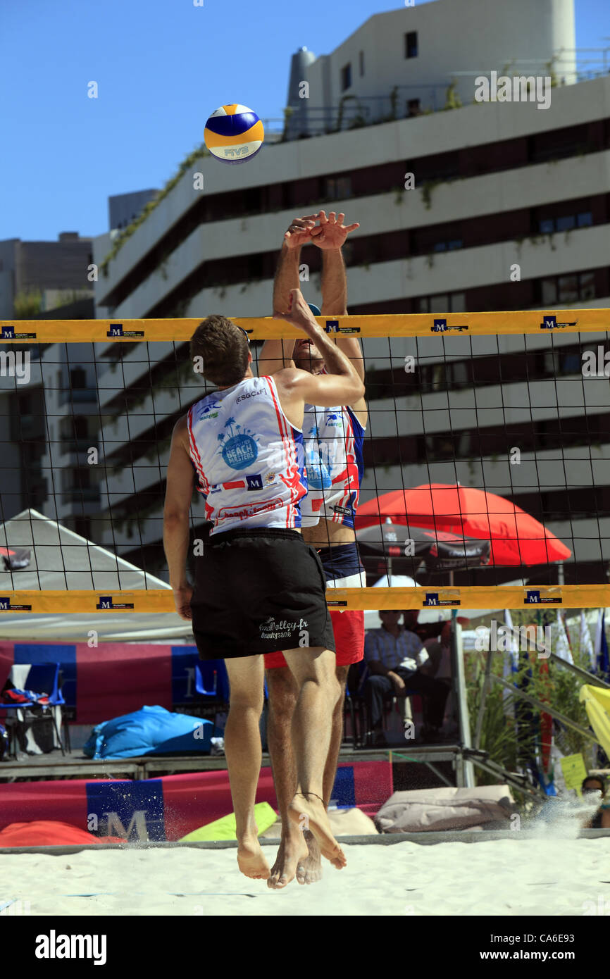 Montpellier Beach Masters in Port Marianne, 16. Juni 2012. Occitanie, Frankreich Stockfoto