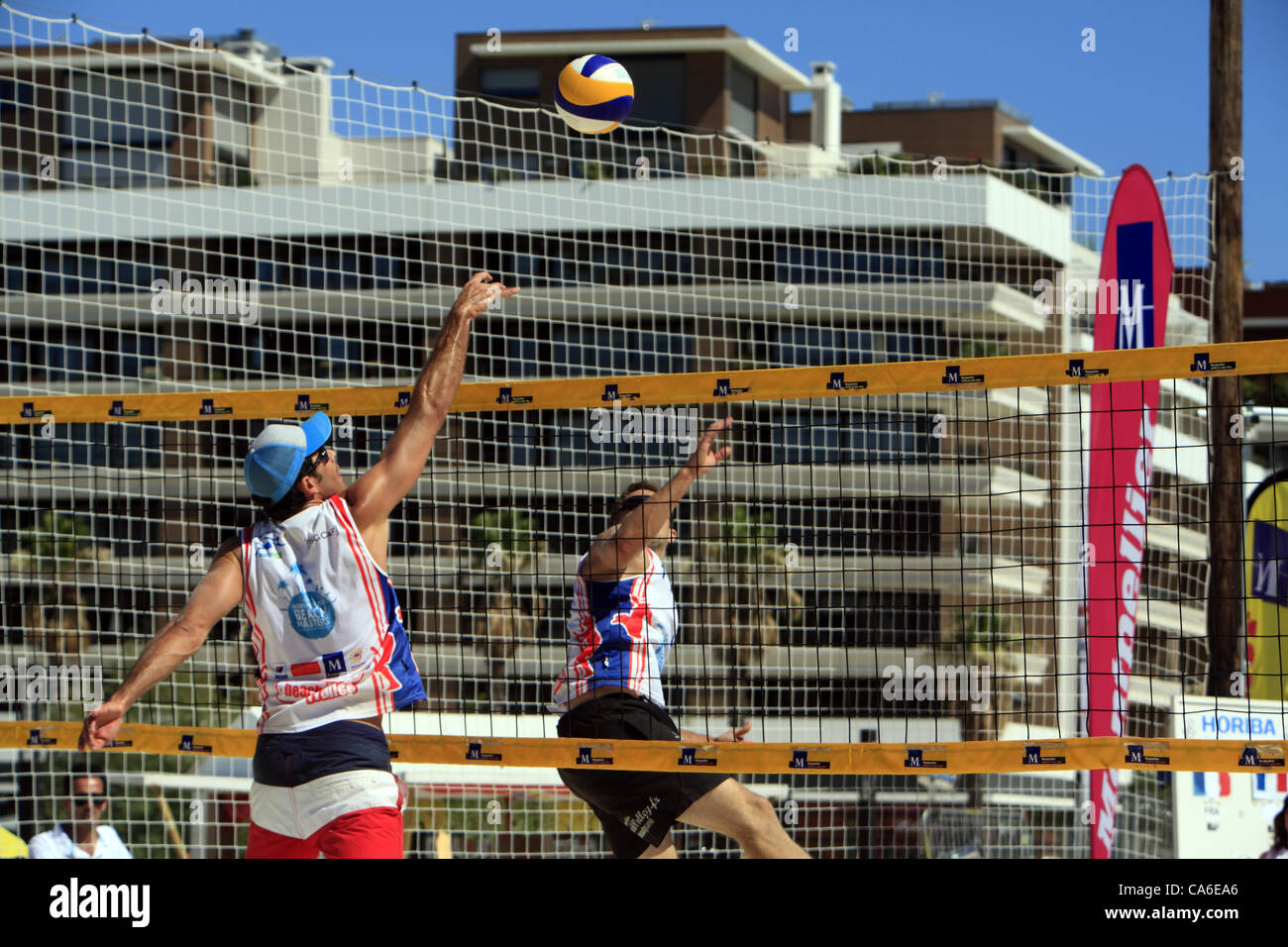 Montpellier Beach Masters in Port Marianne, 16. Juni 2012. Occitanie, Frankreich Stockfoto