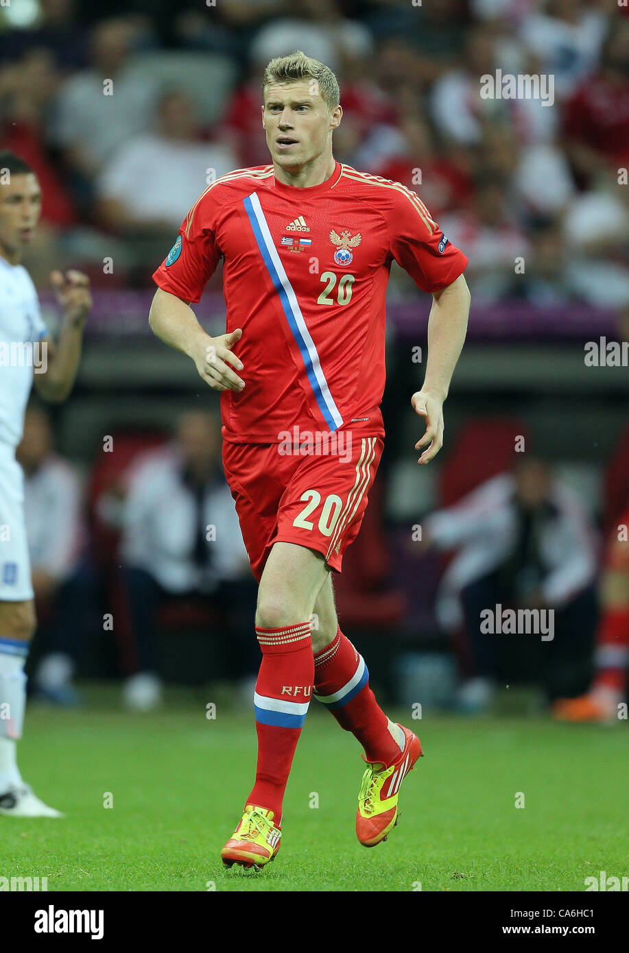 PAVEL POGREBNYAK Russland Nationalstadion Warschau Polen 16. Juni 2012 Stockfoto