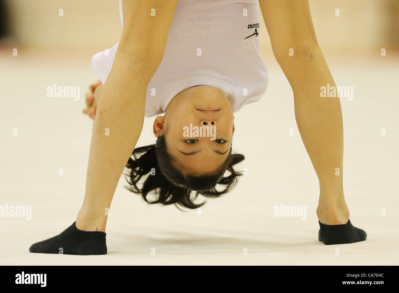 Yuko Shintake (JPN), 21. Juni 2012 - Kunstturnen: Frauen Japan Nationalmannschaft Trainingslager im Ajinomoto National Training Center, Tokyo, Japan.  (Foto von Daiju Kitamura/AFLO SPORT) [1045] Stockfoto