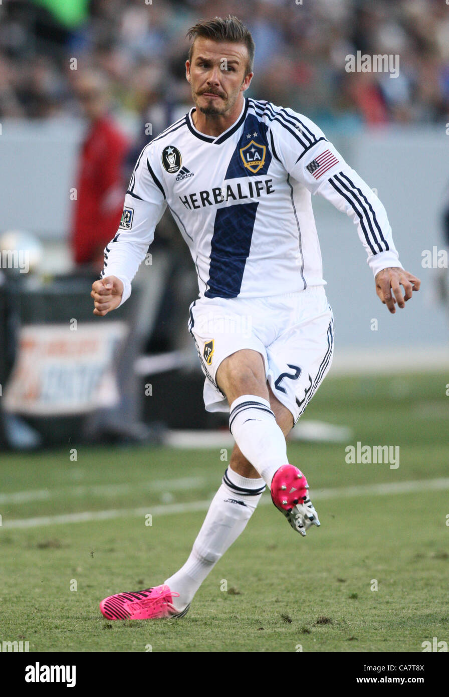 DAVID BECKHAM LA GALAXY CARSON LOS ANGELES Kalifornien USA 23. Juni 2012 Stockfoto