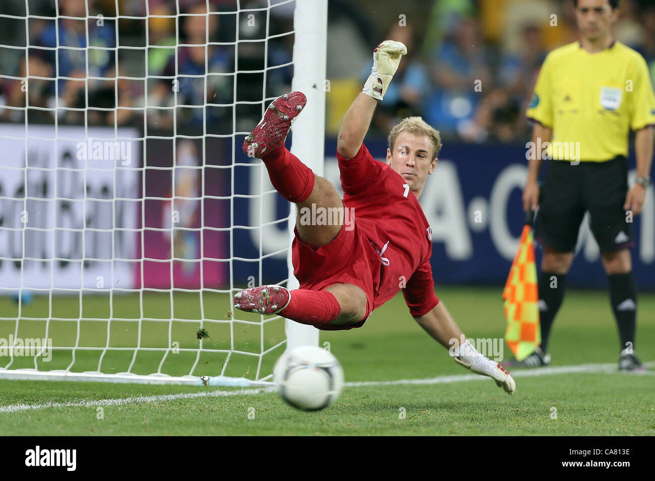 JOE HART ENGLAND V Italien Olympiastadion Kiew UKRAINE 25. Juni 2012 Stockfoto