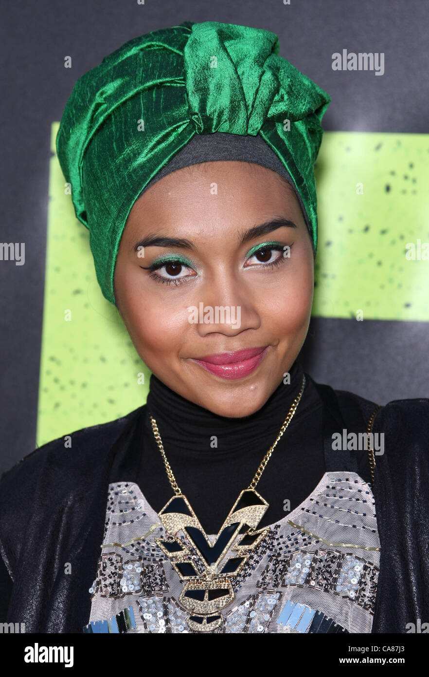 YUNA WILDEN. Welt-PREMIERE LOS ANGELES Kalifornien USA 25. Juni 2012 Stockfoto
