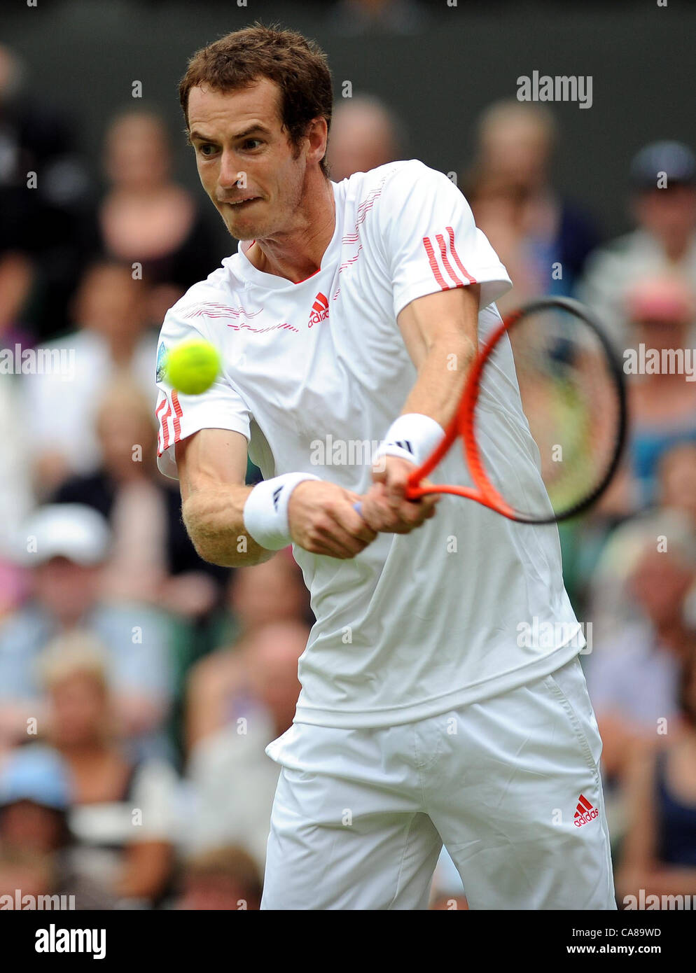 ANDY MURRAY Schottland der ALL ENGLAND TENNIS CLUB WIMBLEDON LONDON ENGLAND 26. Juni 2012 Stockfoto