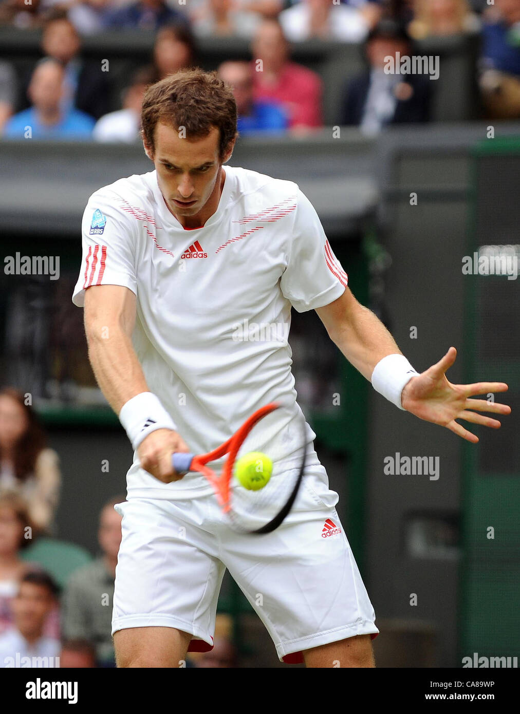 ANDY MURRAY Schottland der ALL ENGLAND TENNIS CLUB WIMBLEDON LONDON ENGLAND 26. Juni 2012 Stockfoto