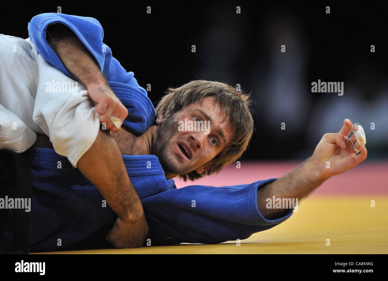 ExCel, LONDON, UK, Samstag, 12. März 2011. Sergey Badriashvili (RUS).  Judo International Invitational. London bereitet sich auf 2012 Stockfoto