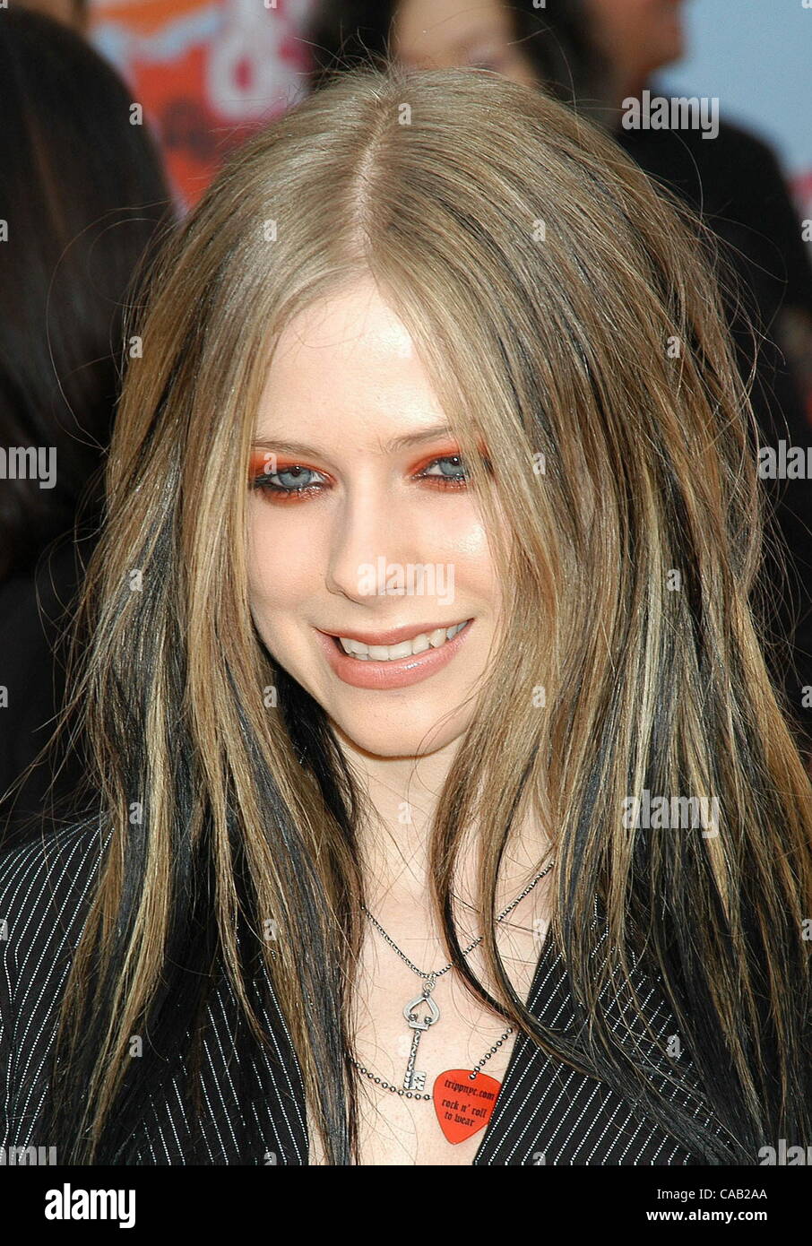 3. April 2004 vergibt - Hollywood, Kalifornien, USA - Avril Lavigne in der Nickelodeon 17. Annual Kids' Choice an UCLA Pauley Pavilion. Stockfoto