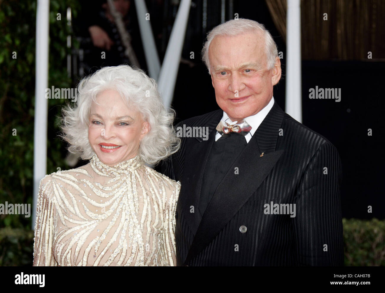 Astronaut Buzz Aldrin (R) und Frau Lois Aldrin Stockfoto