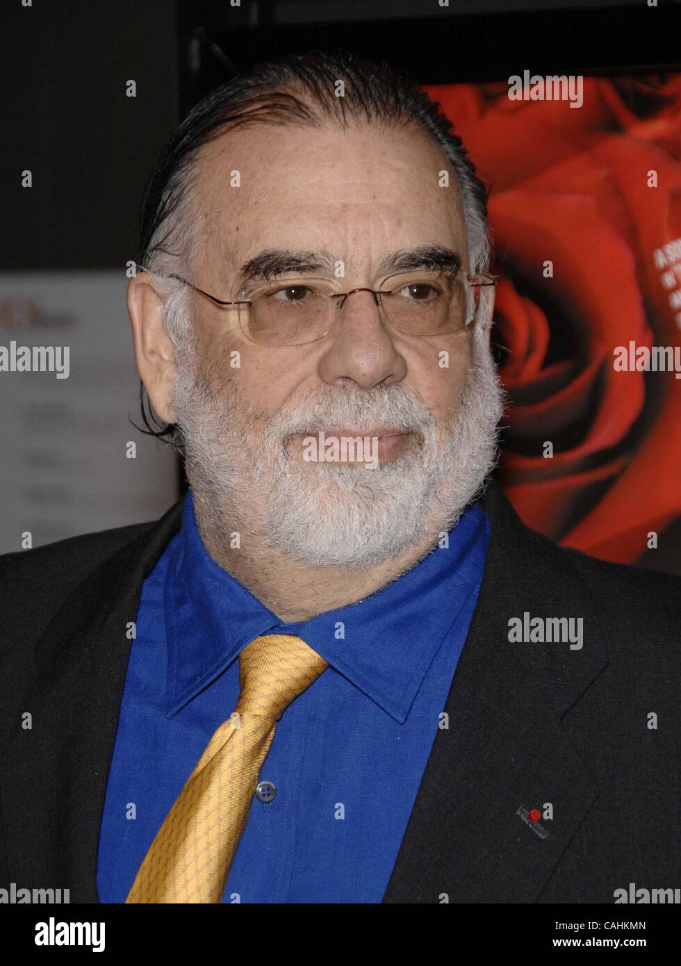 7. Dezember 2007 - Hollywood, Kalifornien, USA - Francis Ford Coppola während der Premiere des neuen Films von Sony Picture Classics YOUTH WITHOUT YOUTH im Writers Guild von Amerika Theatre statt, am 7. Dezember 2007, in Beverly Hills, Kalifornien...  -K55811MGE(Credit Image: © Michael Germana/Glo Stockfoto