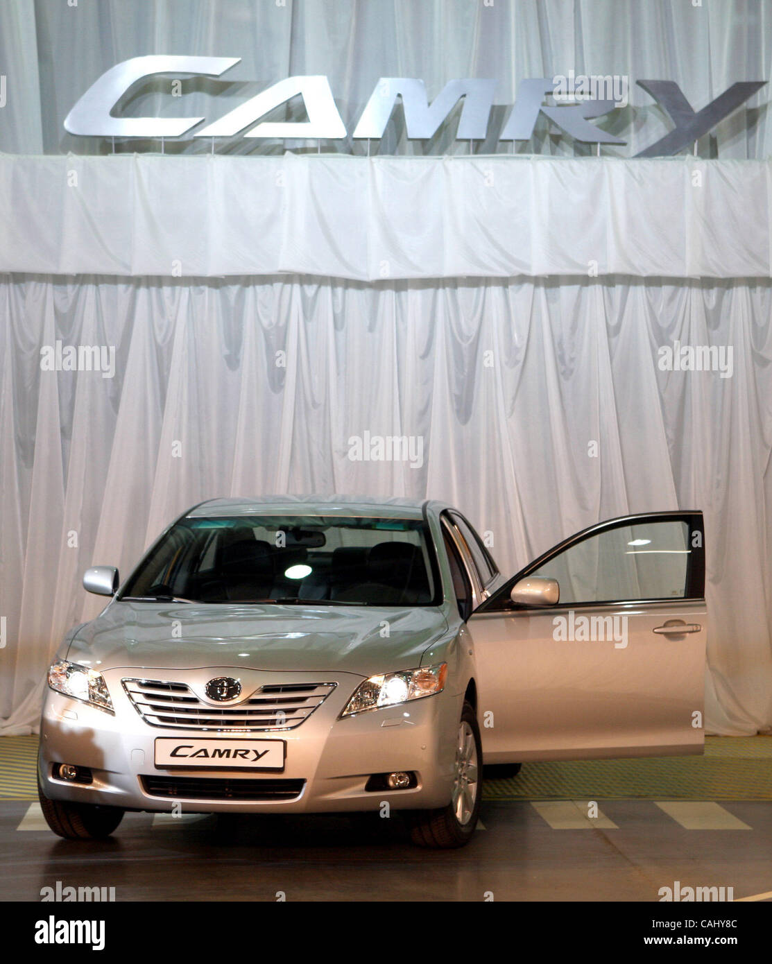 Neubau Toyota-Werk in St. Petersburg-Vororten von Schuschary, 21. Dezember 2007. Eröffnungsfeier Stockfoto