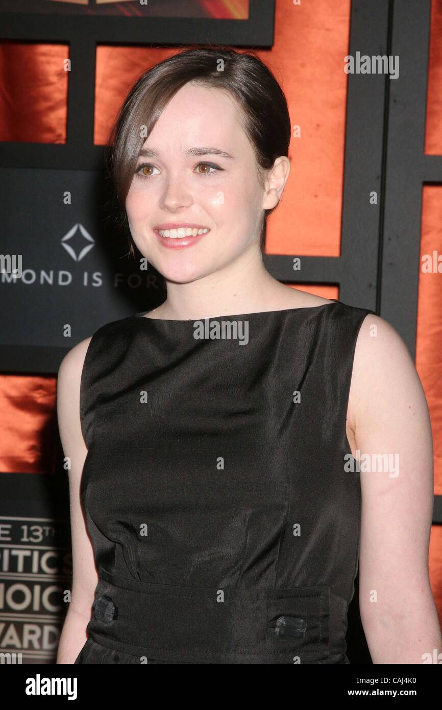 7. Januar 2008 - Hollywood, Kalifornien, US - I12555CHW. DER 13. JÄHRLICHEN CRITICS CHOICE AWARDS. SANTA MONICA CIVIC AUDITORIUM, SANTA MONICA, CA.01/07/08.ELLEN Seite (Kredit-Bild: © Clinton Wallace/Globe Photos/ZUMAPRESS.com) Stockfoto